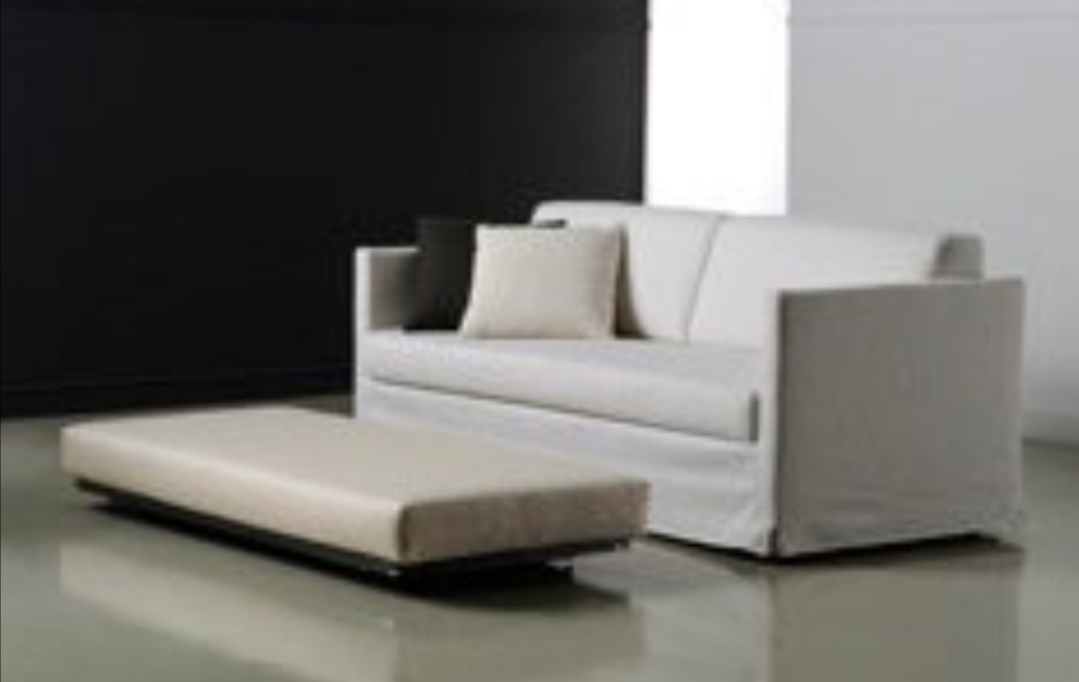 Sofa with sliding bed